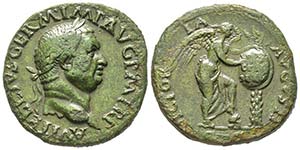 Vitellius 69 Sestertius, 69, AE 23.14 g.  ... 