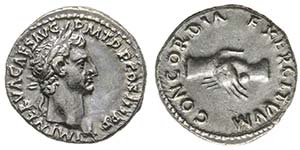 Nerva 96-98 Denarius, Rome, 96, AG 3.41 g. ... 