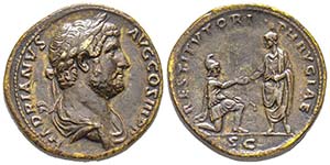 Hadrianus 117-138 Sestertius, Rome, 134-138, ... 