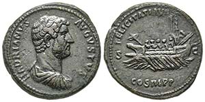 Hadrianus 117-138 As, Rome, 132-134, AE ... 