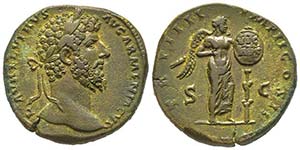 Lucius Verus 161-169  Sestertius, Rome, ... 