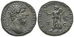 Lucius Verus 161-169  Sestertius, Rome, ... 