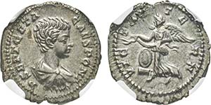 Geta Caesar 198-209   Denarius, Rome, ... 