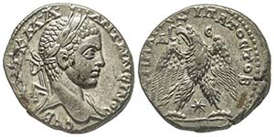 Elagabalus 218-222  Tetradrachme, Antiochia ... 