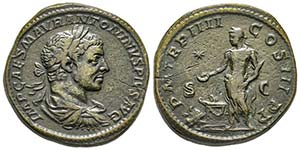 Elagabalus 218-222 Sestertius, Rome, 221, AE ... 