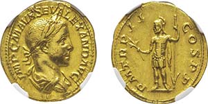 Severus Alexander 222-235 Aureus, Rome, 223, ... 