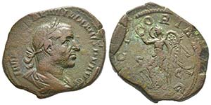 Aemilian 253 Sestertius, Rome, 253, AE 18.83 ... 