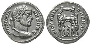 Maximianus Herculius 286-305.   Argenteus, ... 