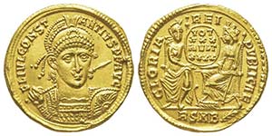 Constantius II 337-361 Solidus, Rome,  AU ... 