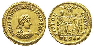 Valentinianus II 375-392 Solidus, ... 