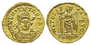 Odovacar 476-493 Solidus, Rome, frappé un ... 