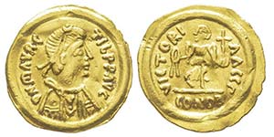 Monnayage au nom de Maurice Tiberius 582-602 ... 