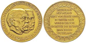Médaille en or, Fürst. Otto von Bismarck, ... 