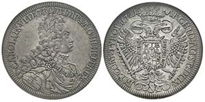 Autriche Karl VI 1711-1740 Thaler, 1721, AG ... 