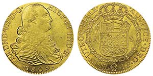 Colombia Fernando VII 1808-1821 8 Escudos NR ... 