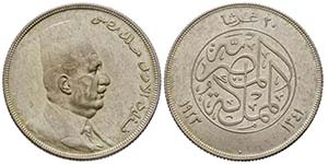 Egypt Fouad Ier (1341-1355 AH) 1922-1936 20 ... 