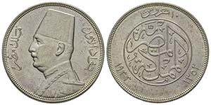 Egypt Fouad Ier (1341-1355 AH) 1922-1936 10 ... 