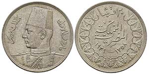 Egypt Farouk AH 1355-1372 (1936-1952) 20 ... 