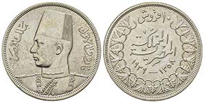 Egypt Farouk AH 1355-1372 (1936-1952) 10 ... 