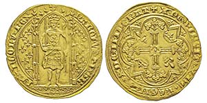 Charles V 1364-1380 Franc à pied, 1365, AU ... 