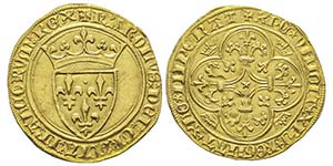 Charles VI 1380-1422 Écu dor à la ... 