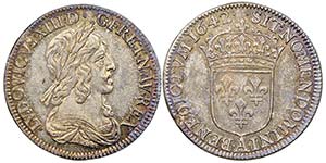 Louis XIII 1610 1643 1/4 Écu, 2ème ... 