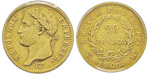 Premier Empire 1804-1814  20 Francs, Lille, ... 