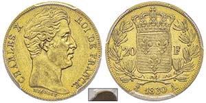 Charles X 1824-1830 20 Francs ESSAI, Paris, ... 