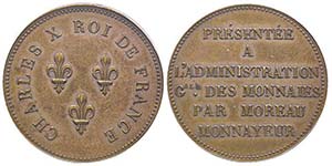 Charles X 1824-1830 Essai au module de 5 ... 
