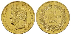 Louis Philippe 1830-1848  40 francs, Paris, ... 