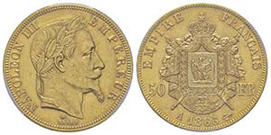 Second Empire 1852-1870 50 Francs, Paris, ... 