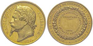Second Empire 1852-1870 Médaille en or ... 