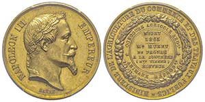 Second Empire 1852-1870 Médaille en or ... 