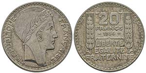 Troisième République 1870-1940 20 Francs, ... 