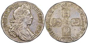 William III 1689-1702
Shilling, 1700, AG ... 