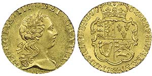 George III 1760-1820 
1/4 Guinea, London, ... 