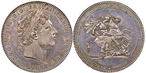 George III 1760-1820 
Crown, 1818, AG 28.2 ... 