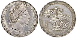 George III 1760-1820 
Crown, 1819, AG 28.33 ... 