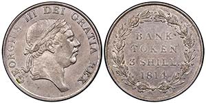 George III 1760-1820 
3 Shillings, Bank of ... 