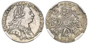 George III 1760-1820 
6 pence, 1787, ... 