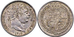 George III 1760-1820 
6 pence, 1817, AG 2.85 ... 