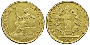 République Ligure 1798-1805
48 Lire, 1801, ... 