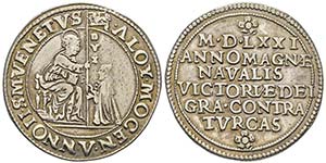 Alvise I Mocenigo 1570-1577
Osella, 1571, ... 