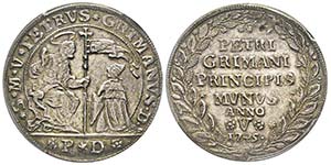 Pietro Grimani 1741-1752
Osella, 1745, AG ... 