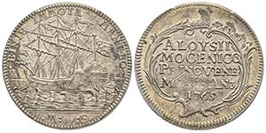 Alvise IV Mocenigo 1763-1778
Osella, 1765, ... 