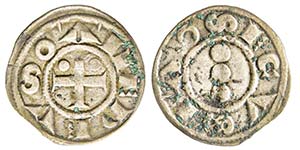 Amedeo III 1103-1148
Denaro Secusino, Susa, ... 