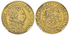 Carlo Emanuele I 1580-1630
Doppia, II Tipo, ... 