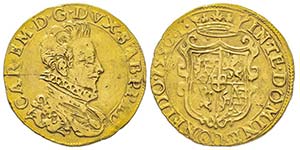 Carlo Emanuele I 1580-1630
Doppia, IV tipo, ... 