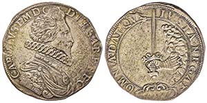 Carlo Emanuele I 1580-1630
Scudo, III tipo, ... 