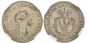 Vittorio Amedo III 1773-1796
7.6 Soldi, ... 
